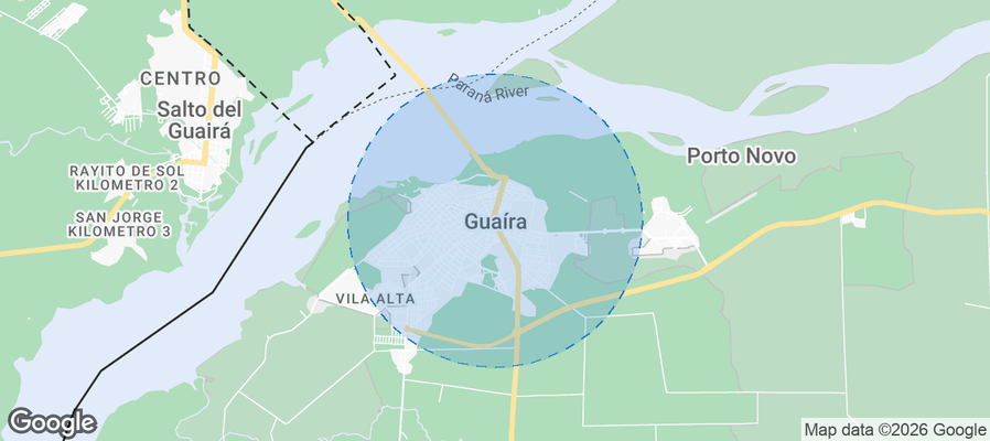Guaíra Airbnb map