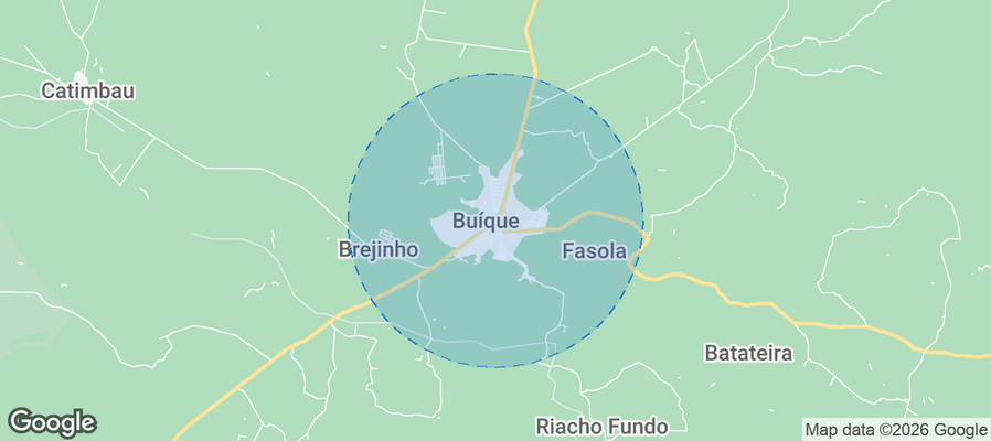 Buíque Airbnb map