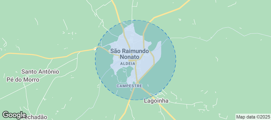 Map of Airbnb listings in São Raimundo Nonato