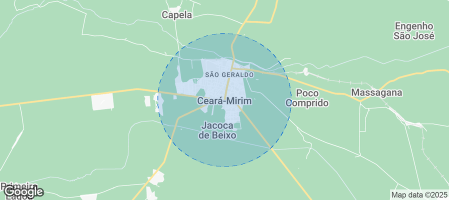 Map of Airbnb listings in Ceará-Mirim