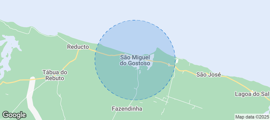 Map of Airbnb listings in São Miguel do Gostoso