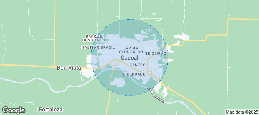 Map of Airbnb listings in Cacoal