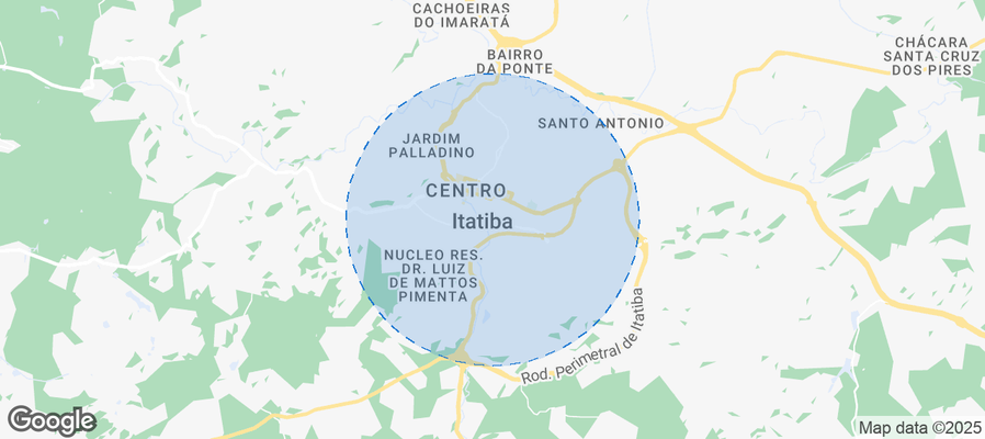 Map of Airbnb listings in Itatiba