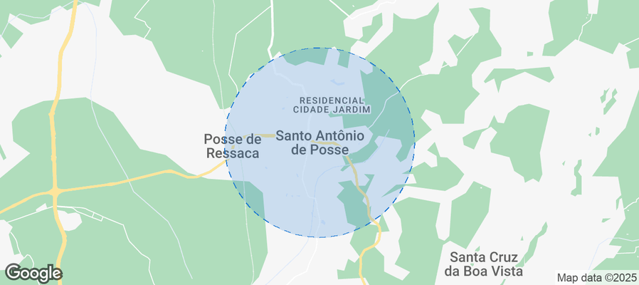 Map of Airbnb listings in Santo Antônio de Posse