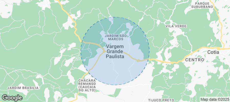 Map of Airbnb listings in Vargem Grande Paulista