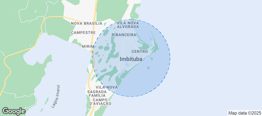Map of Airbnb listings in Imbituba