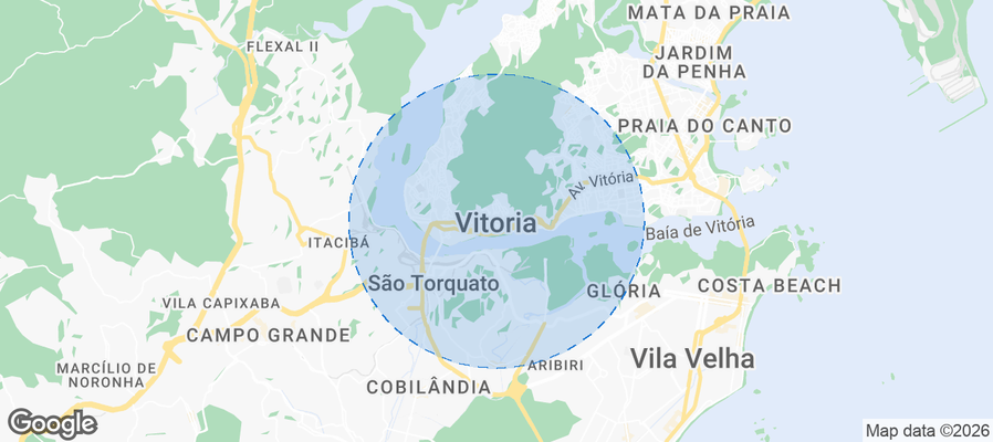 Map of Airbnb listings in Vitoria