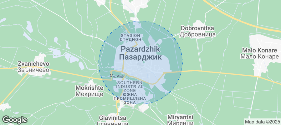 Pazardzhik Airbnb map