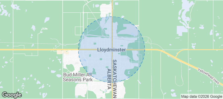 Lloydminster Airbnb map