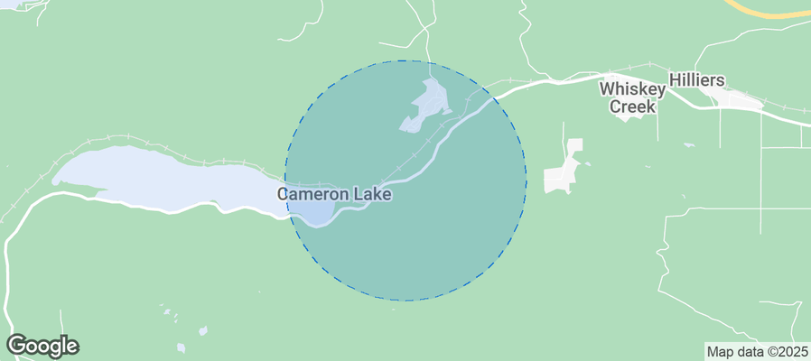 Map of Airbnb listings in Area F (Alberni Highway)