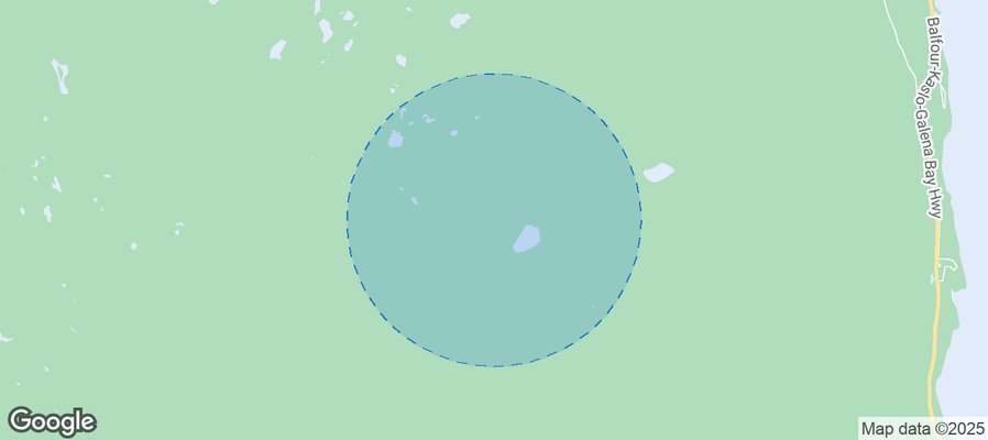 Map of Airbnb listings in Area F (Kokanee Range)