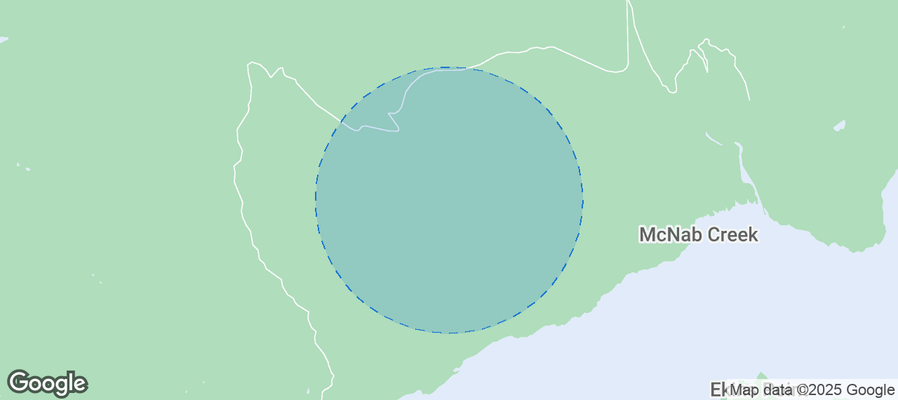 Map of Airbnb listings in Area F (West Howe Sound)