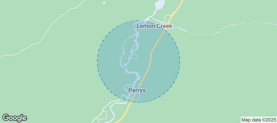 Map of Airbnb listings in Area H (The Slocan Valley)