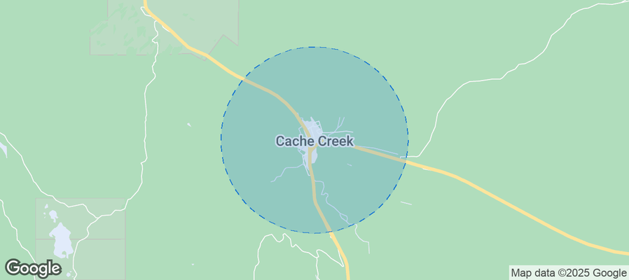 Map of Airbnb listings in Cache Creek