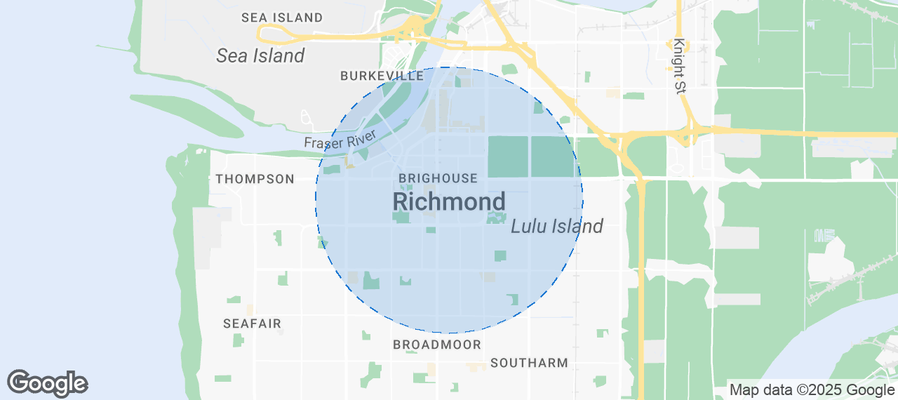 Map of Airbnb listings in Richmond