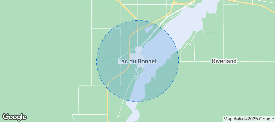 Map of Airbnb listings in Lac du Bonnet
