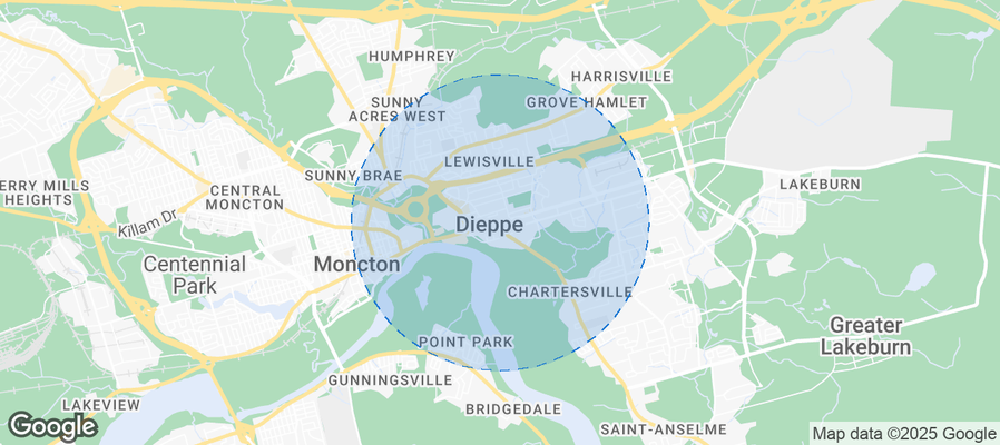 Map of Airbnb listings in Dieppe
