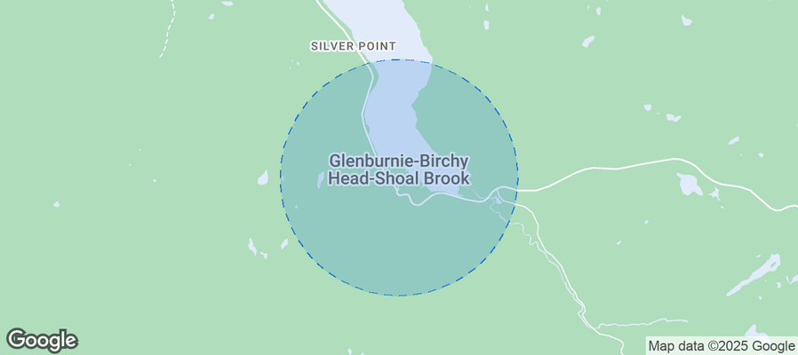 Map of Airbnb listings in Glenburnie-Birchy Head-Shoal Brook