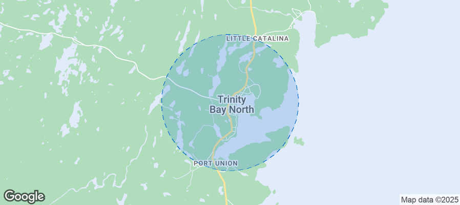 Map of Airbnb listings in Trinity Bay North
