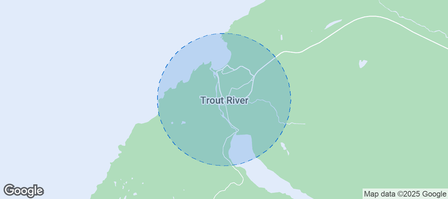 Map of Airbnb listings in Trout River