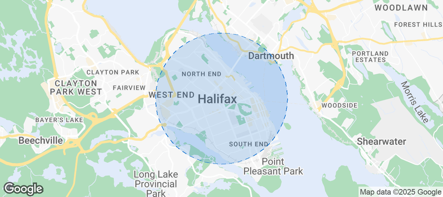 Map of Airbnb listings in Halifax