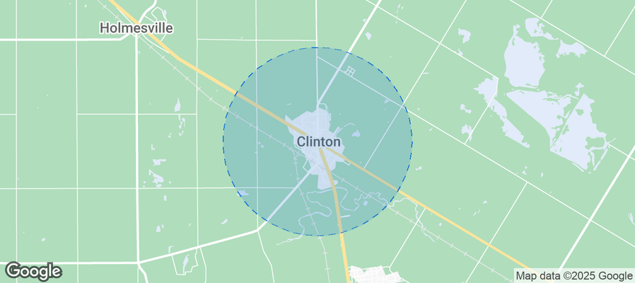 Map of Airbnb listings in Central Huron