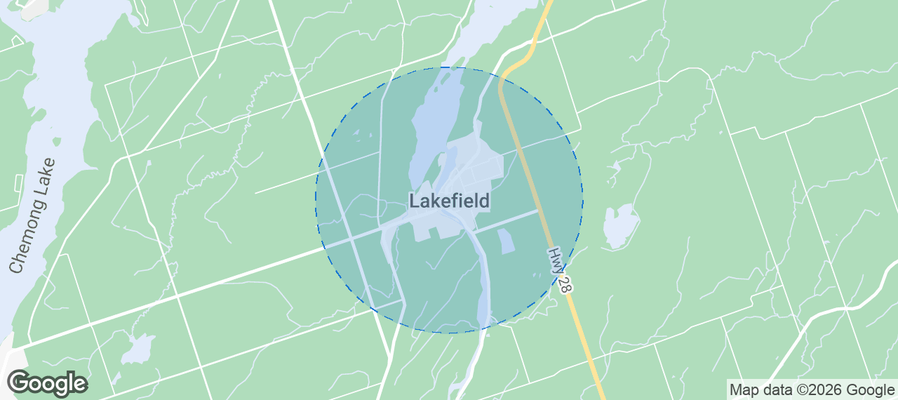 Lakefield Airbnb map