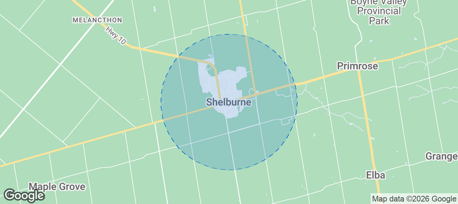 Shelburne Airbnb map