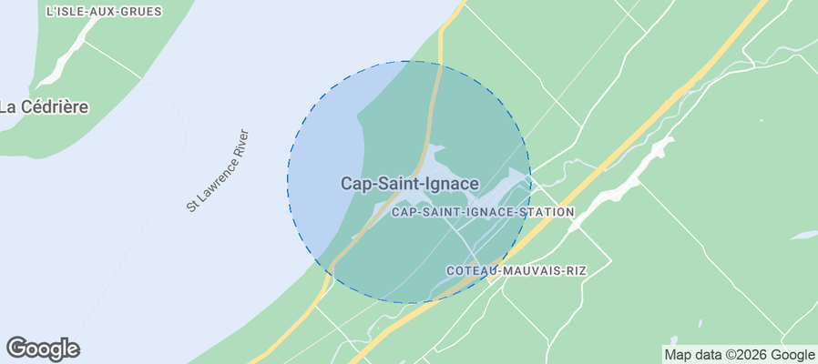 Cap-Saint-Ignace Airbnb map