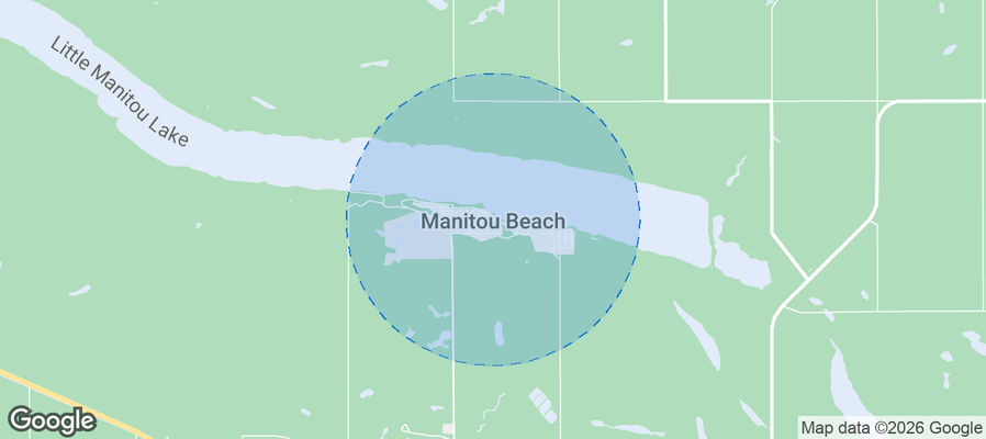 Map of Airbnb listings in Manitou Beach
