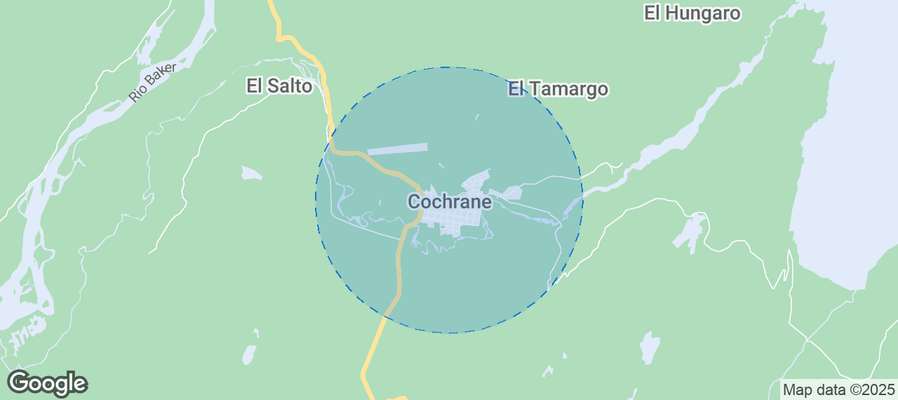 Map of Airbnb listings in Cochrane
