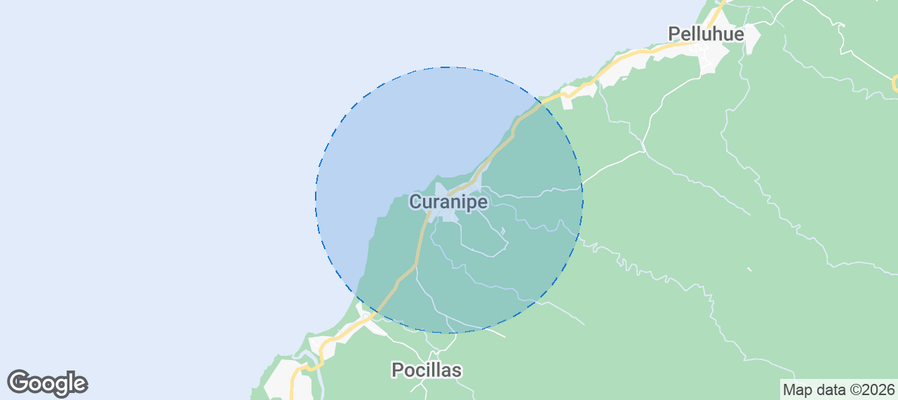 Curanipe Airbnb map