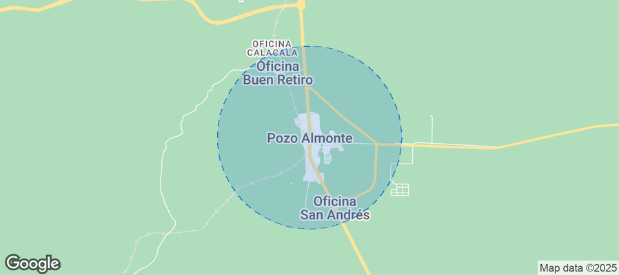 Map of Airbnb listings in Pozo Almonte