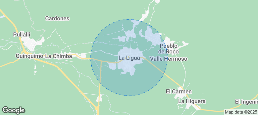 Map of Airbnb listings in La Ligua