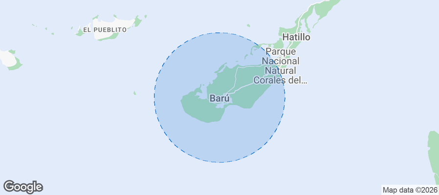 Barú Airbnb map