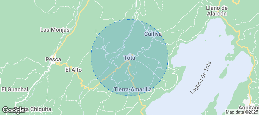 Map of Airbnb listings in Tota