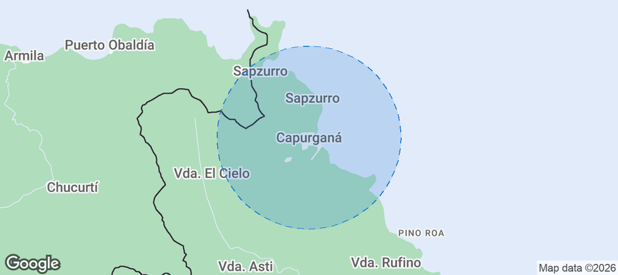 Capurganá Airbnb map