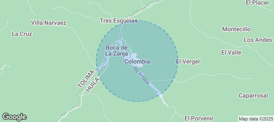 Colombia Airbnb map