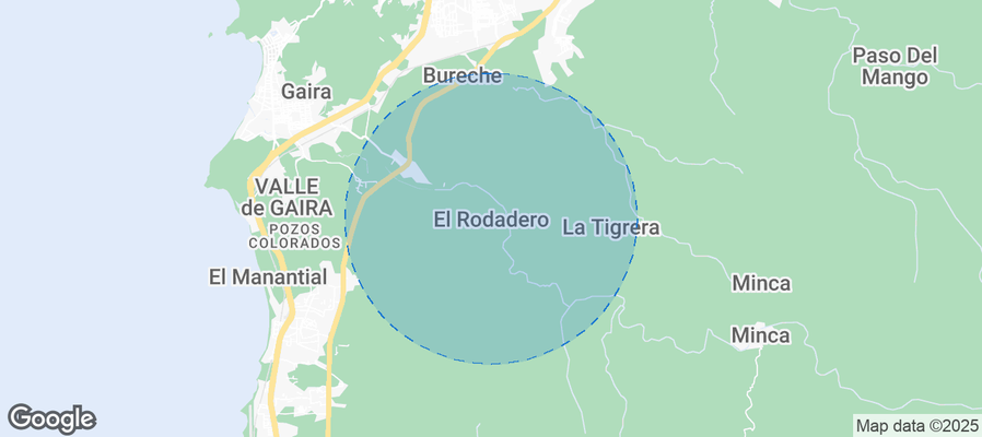 Map of Airbnb listings in El Rodadero