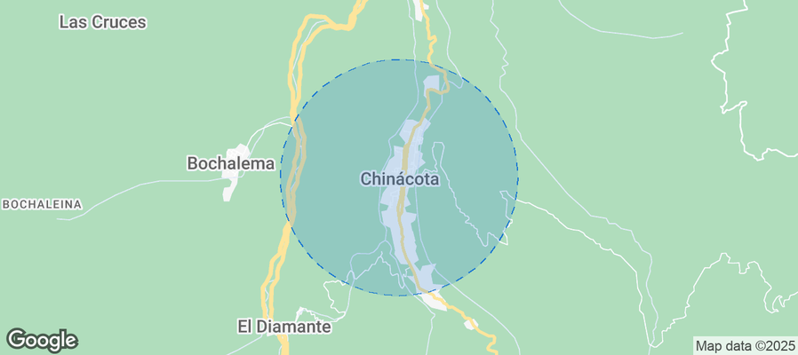 Map of Airbnb listings in Chinácota