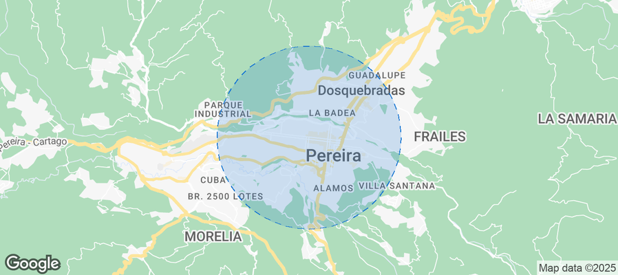 Map of Airbnb listings in AMCO, Area Metropolitana Centro Occidente