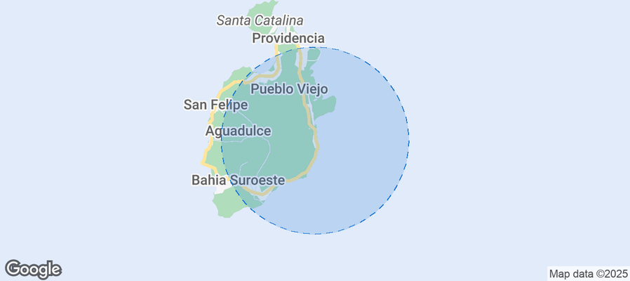 Map of Airbnb listings in Rocky Point