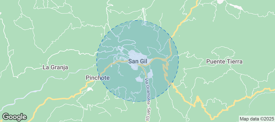 Map of Airbnb listings in San Gil