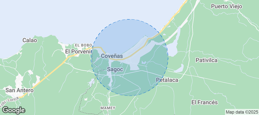 Map of Airbnb listings in La Cazada