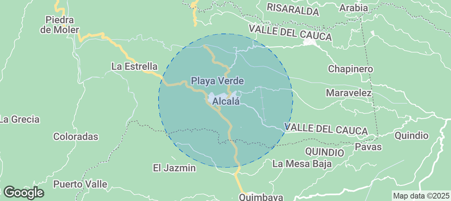 Map of Airbnb listings in Alcalá