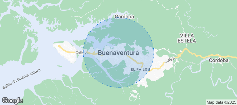 Map of Airbnb listings in Buenaventura