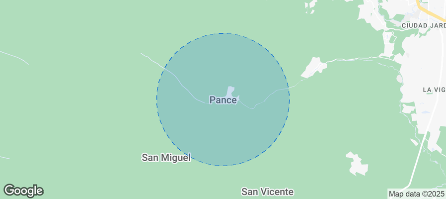 Map of Airbnb listings in Pance