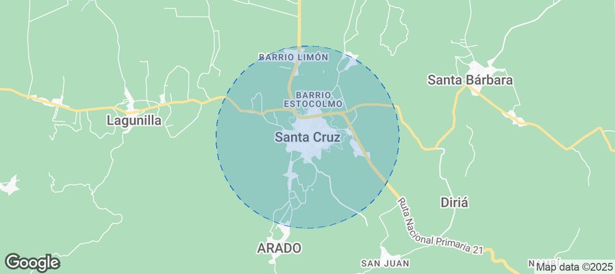 Map of Airbnb listings in Santa Cruz