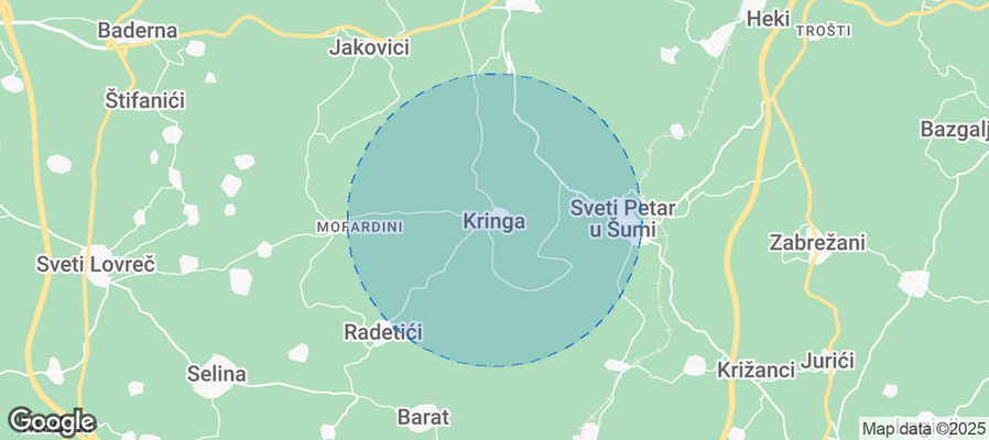 Map of Airbnb listings in Kringa