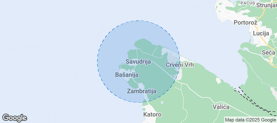 Map of Airbnb listings in Savudrija - Salvore